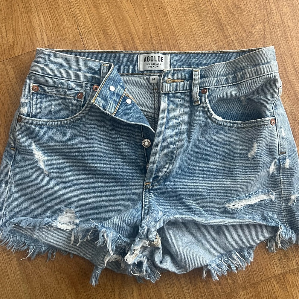 AGOLDE denim shorts